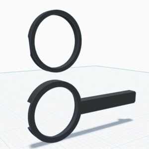 Black Circular Magnifying Glass